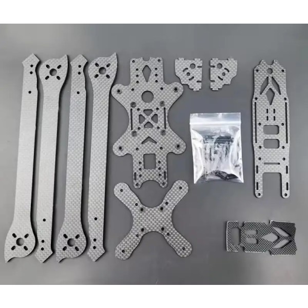 RuiQi XL9 V3 9inch 3K Full Carbon Fiber Frame Kit Protection Arm 4mm Rack 390mm Wheelbase Frame for RC FPV Freestyle RC Drone